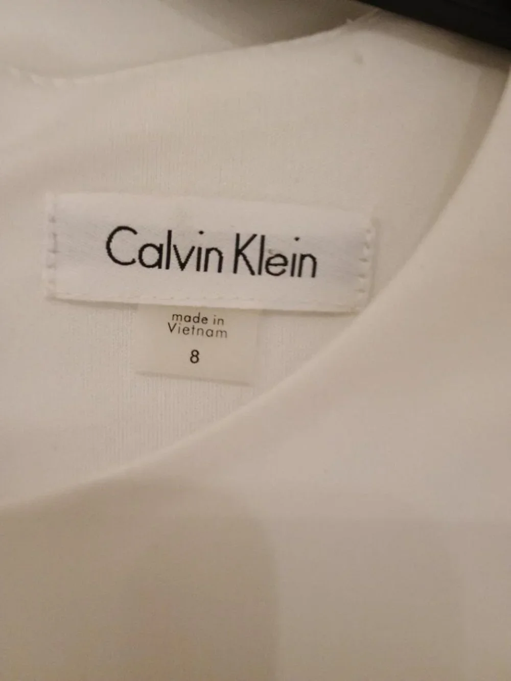 NEW Calvin Klein White Dress - Picture 2 of 4